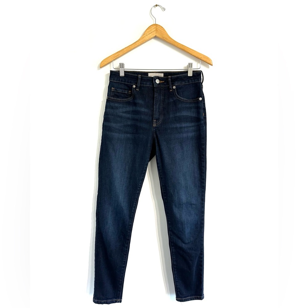 EVERLANE The Curvy High-Rise Skinny Jean dark wash stretch